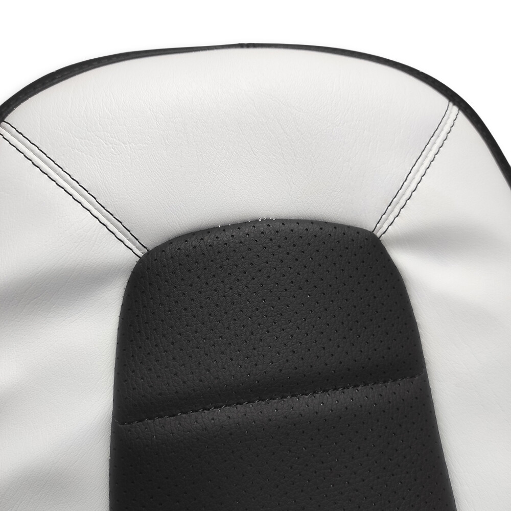 Чохол на сидіння Contour Back VOLVO FH FM (2014-...) чорна шкіра - біла шкіра (Marin)