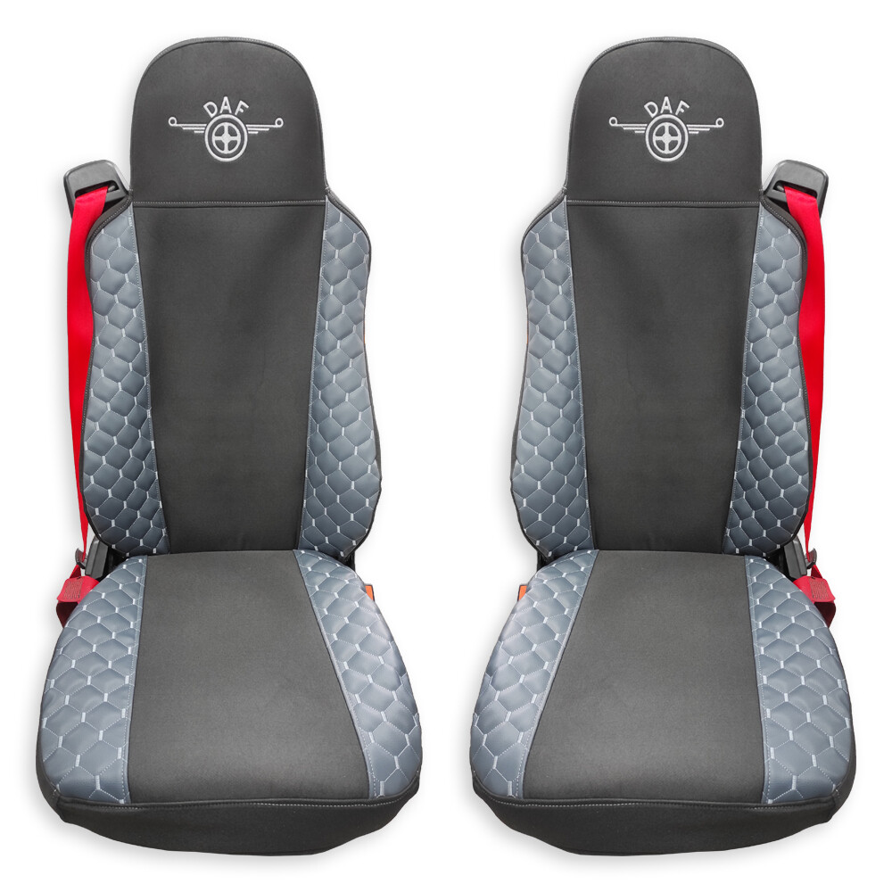Чехол на сиденья OLD (ЕКО) DAF XF95 105 CF85 75 65 LF (2002-2012) серый