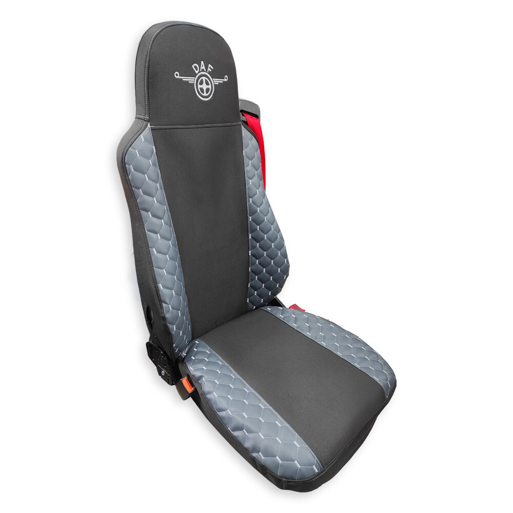 Чехол на сиденья OLD (ЕКО) DAF XF95 105 CF85 75 65 LF (2002-2012) серый