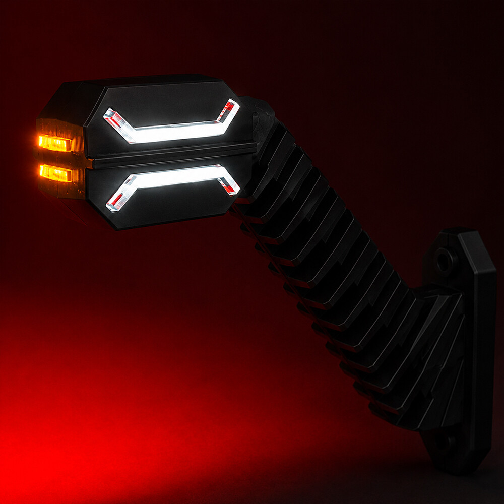 Фонарь габаритный рог LED 12-24 V трехцветный \ Dragon \HORPOL\ прав.