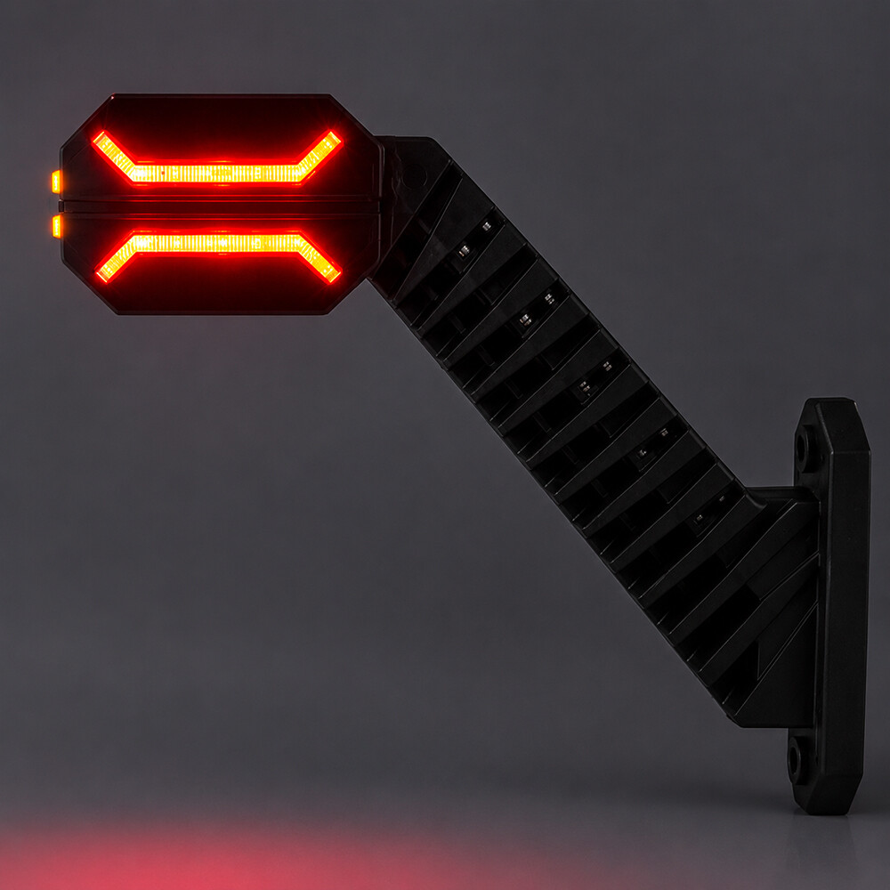 Ліхтар габаритний ріг LED 12-24 V триколірний \ Dragon \ HORPOL \ лів. Ліхтар габаритний ріг LED 12-24 V триколірний \ Dragon \ HORPOL \ лів.