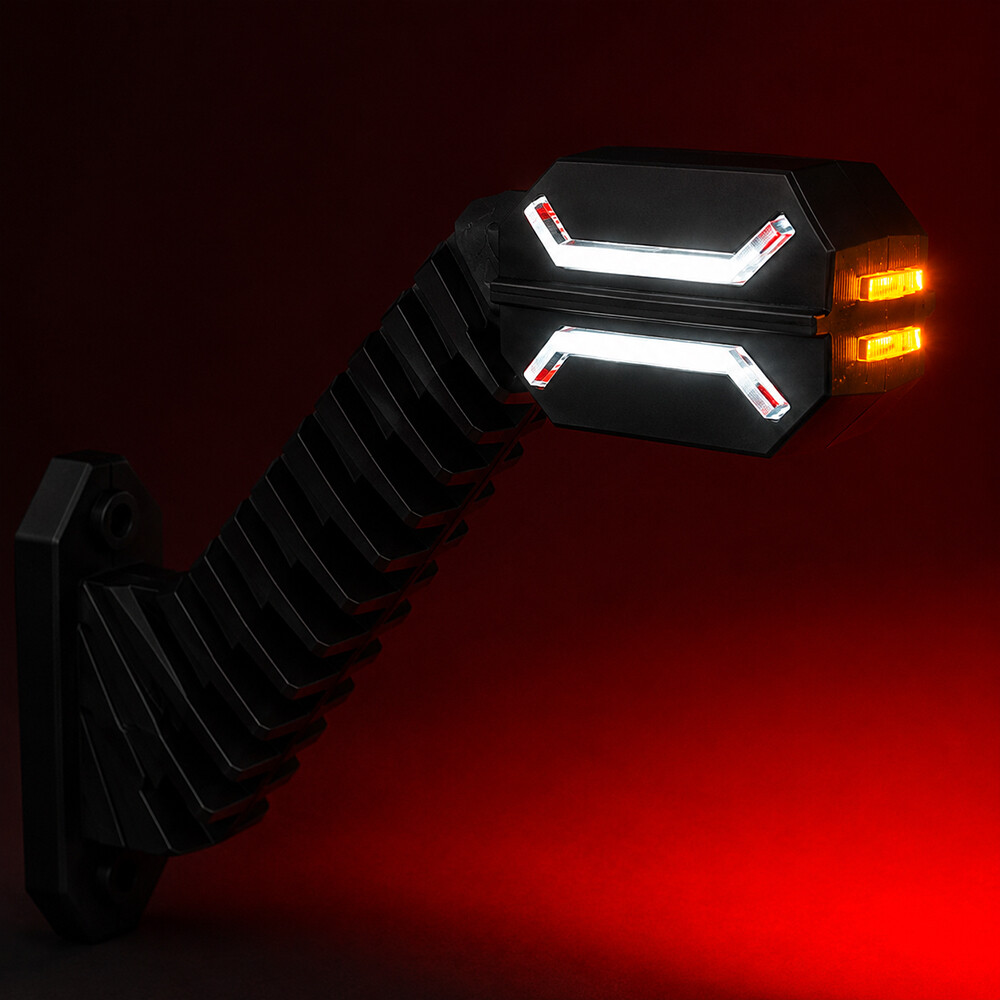 Ліхтар габаритний ріг LED 12-24 V триколірний \ Dragon \ HORPOL \ лів. Ліхтар габаритний ріг LED 12-24 V триколірний \ Dragon \ HORPOL \ лів.