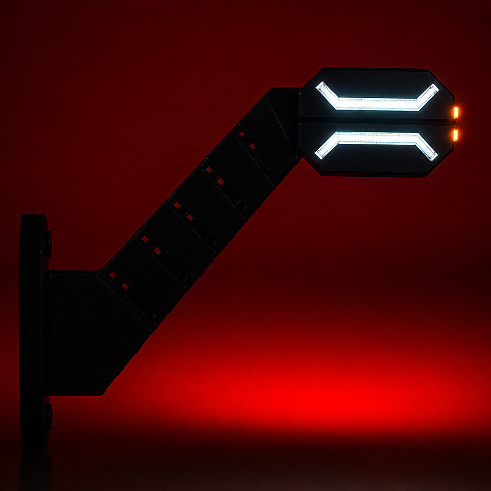 Ліхтар габаритний ріг LED 12-24 V триколірний \ Dragon \ HORPOL \ лів. Ліхтар габаритний ріг LED 12-24 V триколірний \ Dragon \ HORPOL \ лів.
