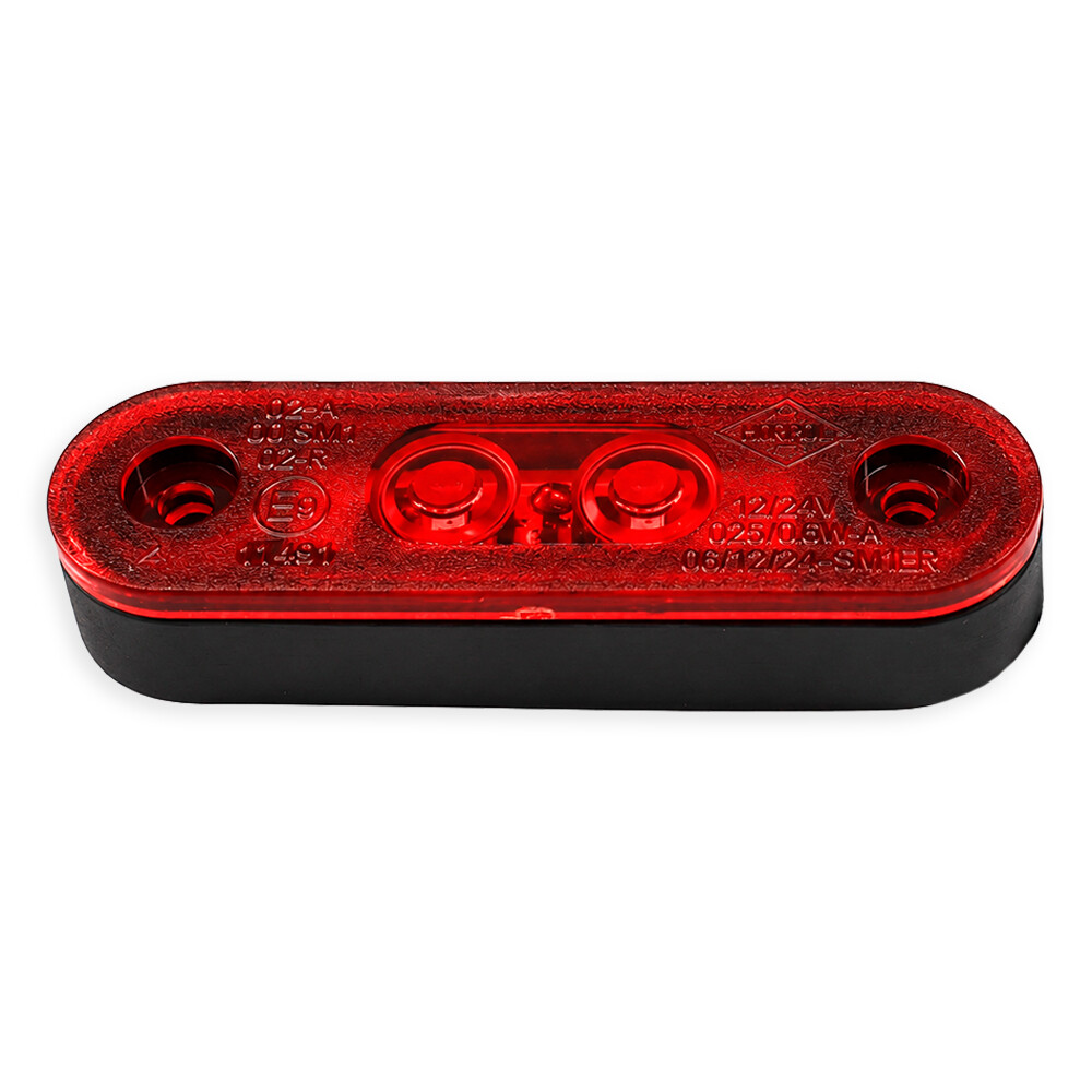 Габаритний ліхтар передній LED червоний 12/24V 80*30 HORPOL Габаритний ліхтар передній LED червоний 12/24V 80*30 HORPOL