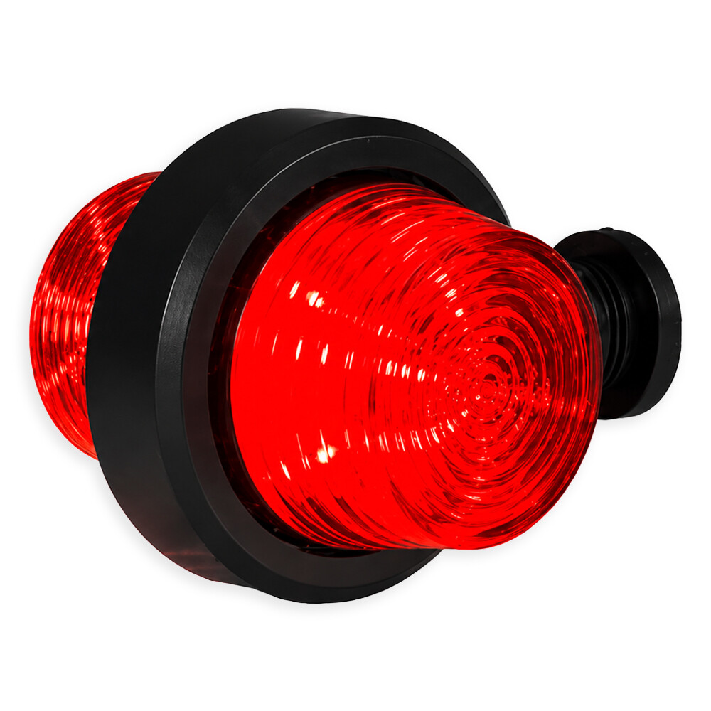 Фонарь габаритный рог LED желто-красный 107мм 12/24V HORPOL Фонарь габаритный рог LED желто-красный 107мм 12/24V HORPOL
