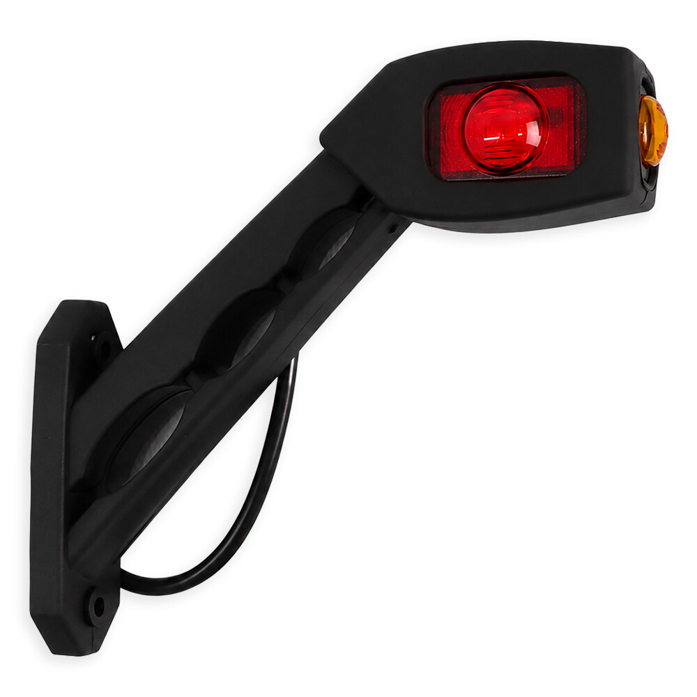 Фонарь габаритный рог LED 12-24 V; трехцветный; 178мм; правый (HORPOL)