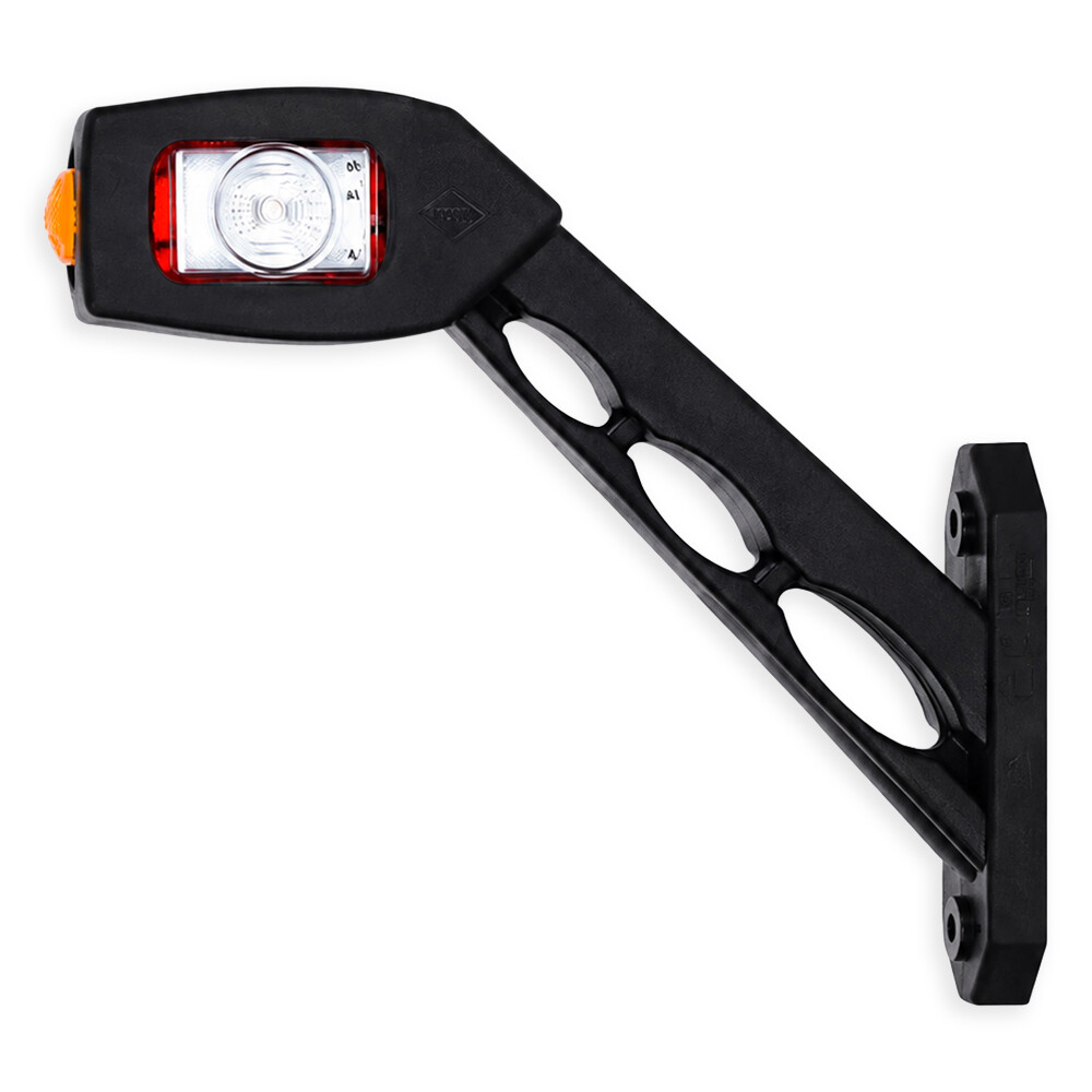 Фонарь габаритный рог LED 12-24 V; трехцветный; 178мм; правый (HORPOL)