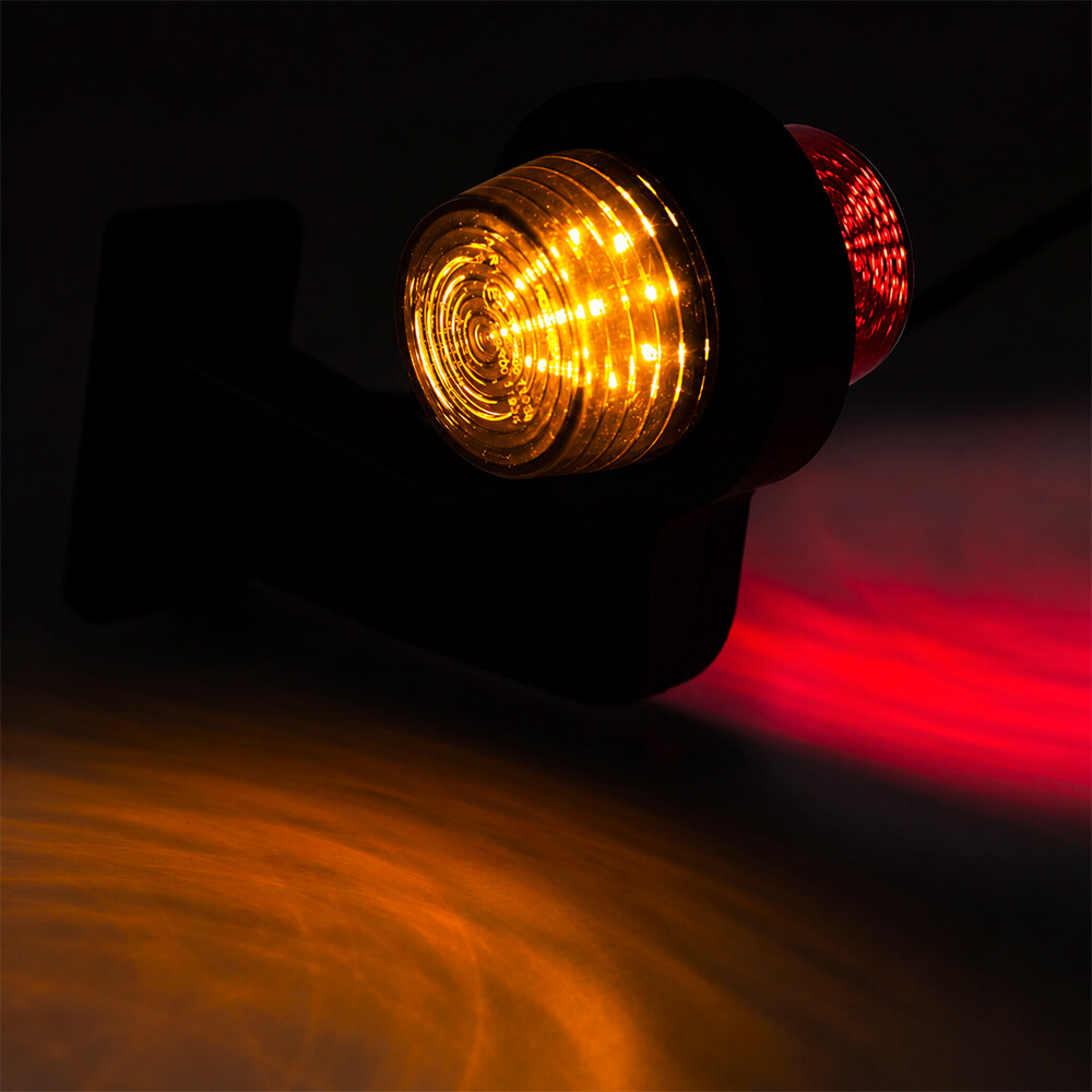 Ліхтар габаритний ріг LED кривий, жовто-червоний, 12/24V «GRAPHITE», лівий (HORPOL) Ліхтар габаритний ріг LED кривий, жовто-червоний, 12/24V «GRAPHITE», лівий (HORPOL)