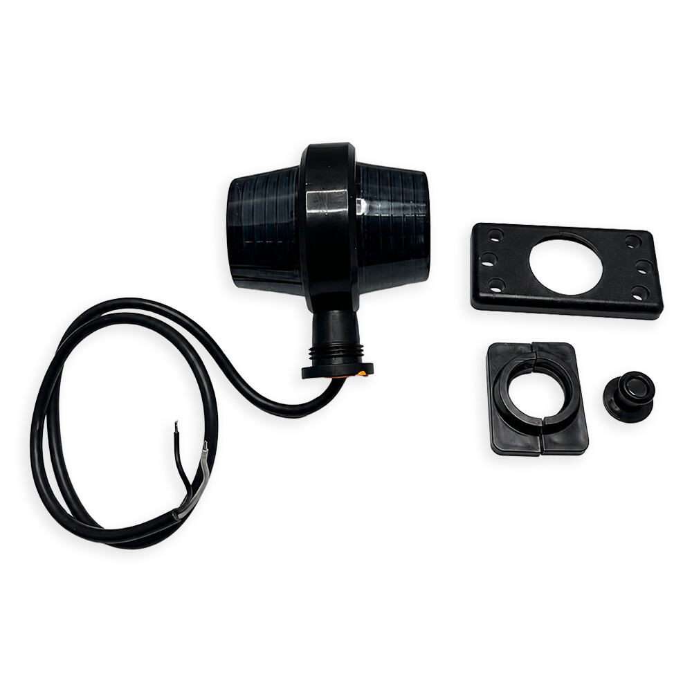Ліхтар габаритний ріг LED, червоно-білий, 12/24V «GRAPHITE» (HORPOL)