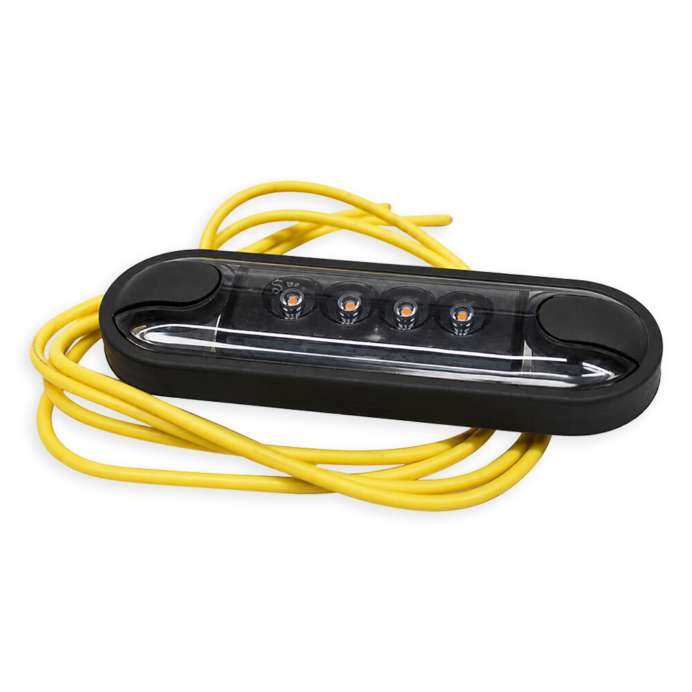 Ліхтар габаритний "Slim" жовтий LED 12/24V HORPOL