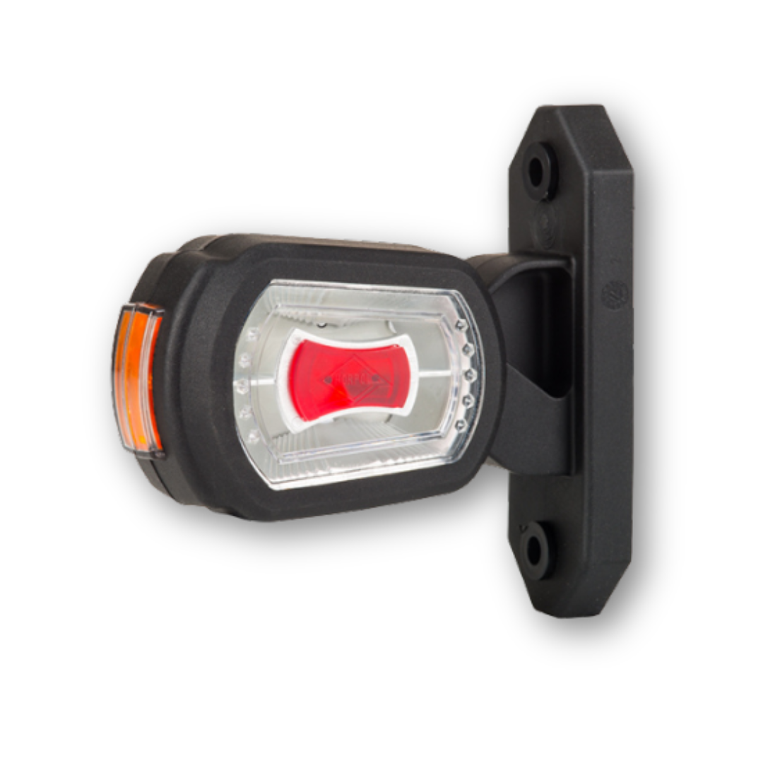 Фонарь габаритный рог трехцветный 10 см\лев.\ HORPOL Фонарь габаритный рог трехцветный 10 см\лев.\ HORPOL