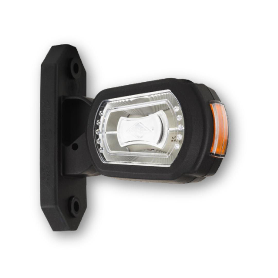 Фонарь габаритный рог трехцветный 10 см\лев.\ HORPOL Фонарь габаритный рог трехцветный 10 см\лев.\ HORPOL