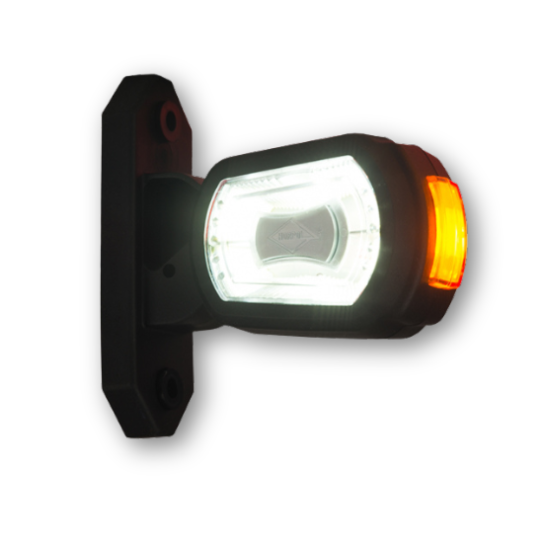 Фонарь габаритный рог трехцветный 10 см\лев.\ HORPOL Фонарь габаритный рог трехцветный 10 см\лев.\ HORPOL