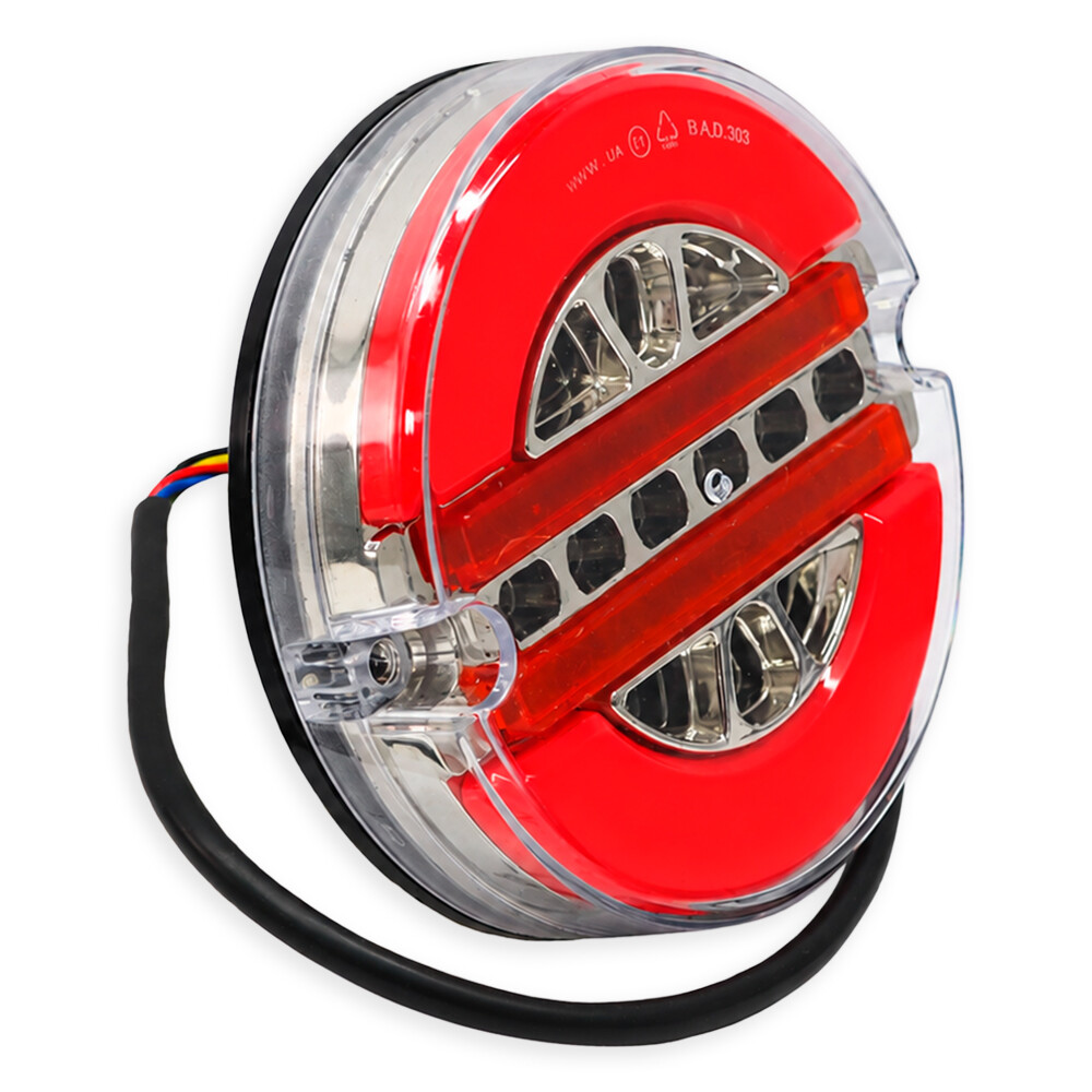 Ліхтар задній neon-led 4 функції 12-24V Ø 140 мм \ BAD\ Ліхтар задній neon-led 4 функції 12-24V Ø 140 мм \ BAD\