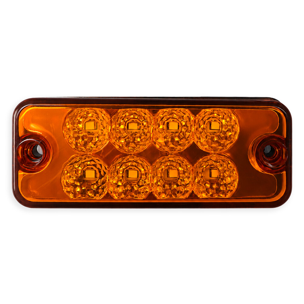 Ліхтар габаритний LED 8 жовтий 2-х рядний 98*39 мм