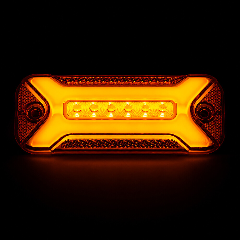 Фонарь габаритный диодный  желтый NEON 24 V