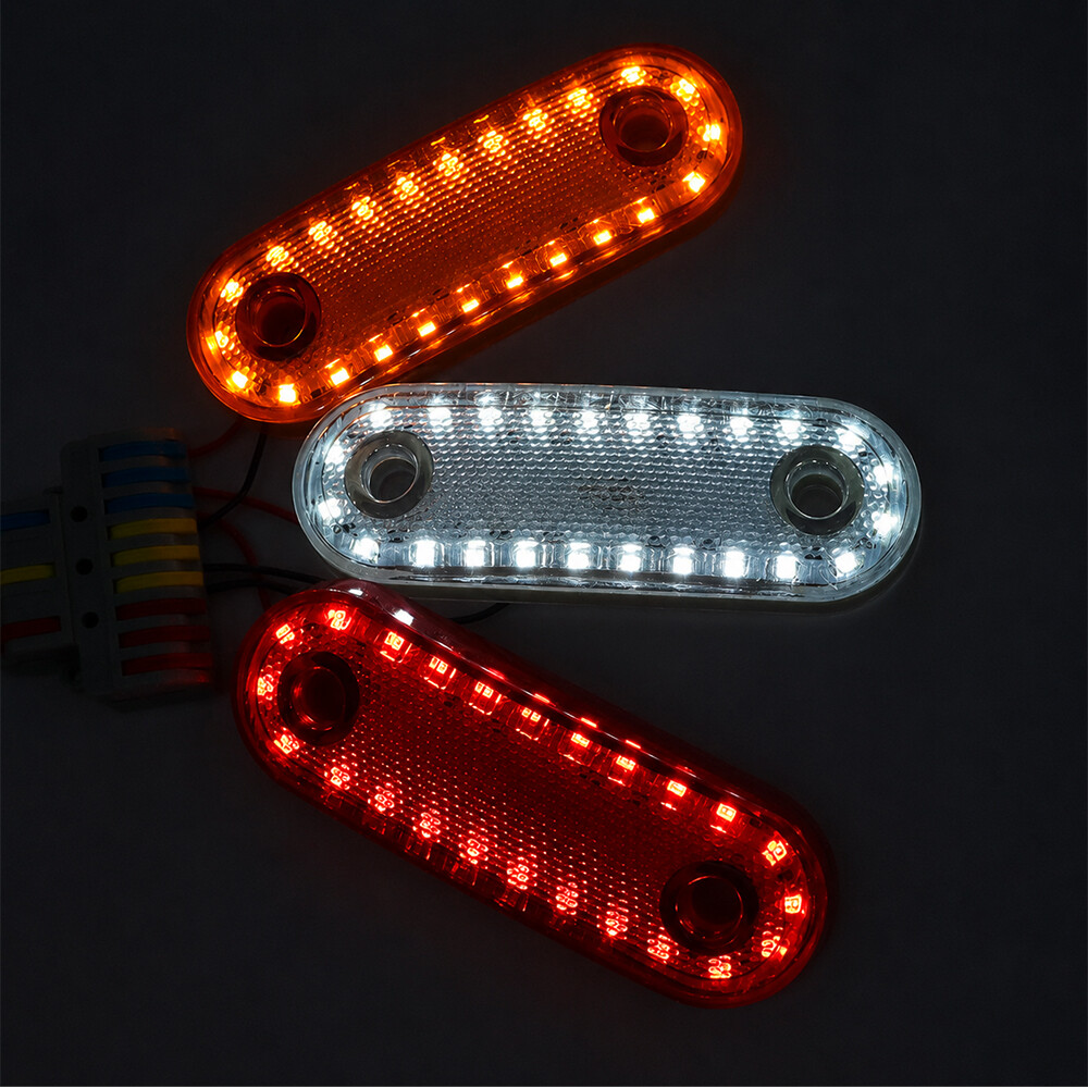 Фонарь габаритный LED 24;  красный; 12-24V