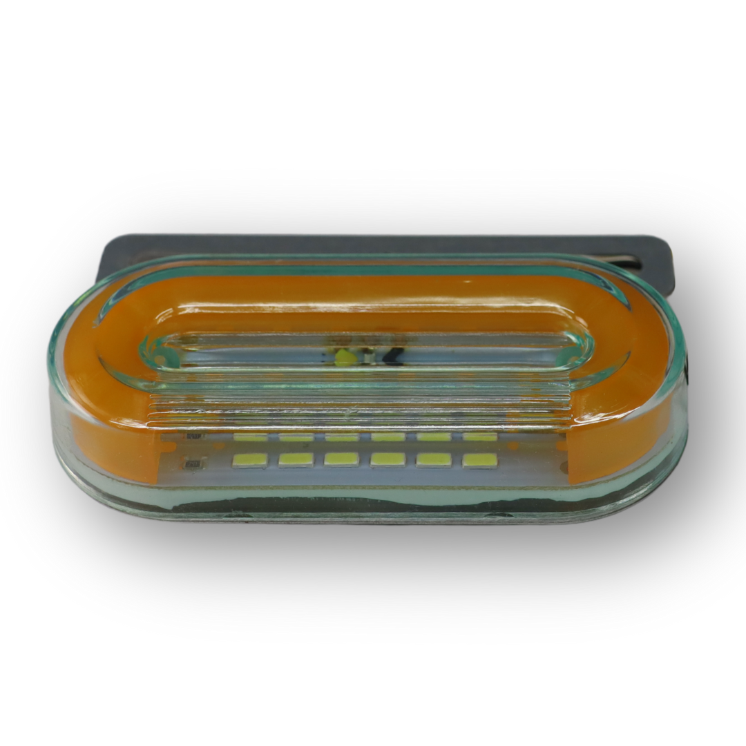 Фонарь габаритный LED 24V желтый (с метал.креплением)