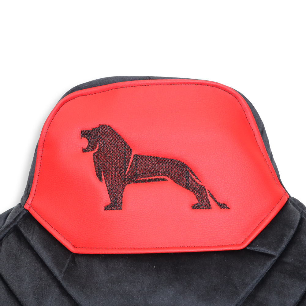 Чохол на сидіння Chess MAN TGX, TGA, TGL, TGM, TGS; (2007-2020) 1 ремінь, водій (Низький) пасажир (Високий) червоний Чохол на сидіння Chess MAN TGX, TGA, TGL, TGM, TGS; (2007-2020) 1 ремінь, водій (Низький) пасажир (Високий) червоний