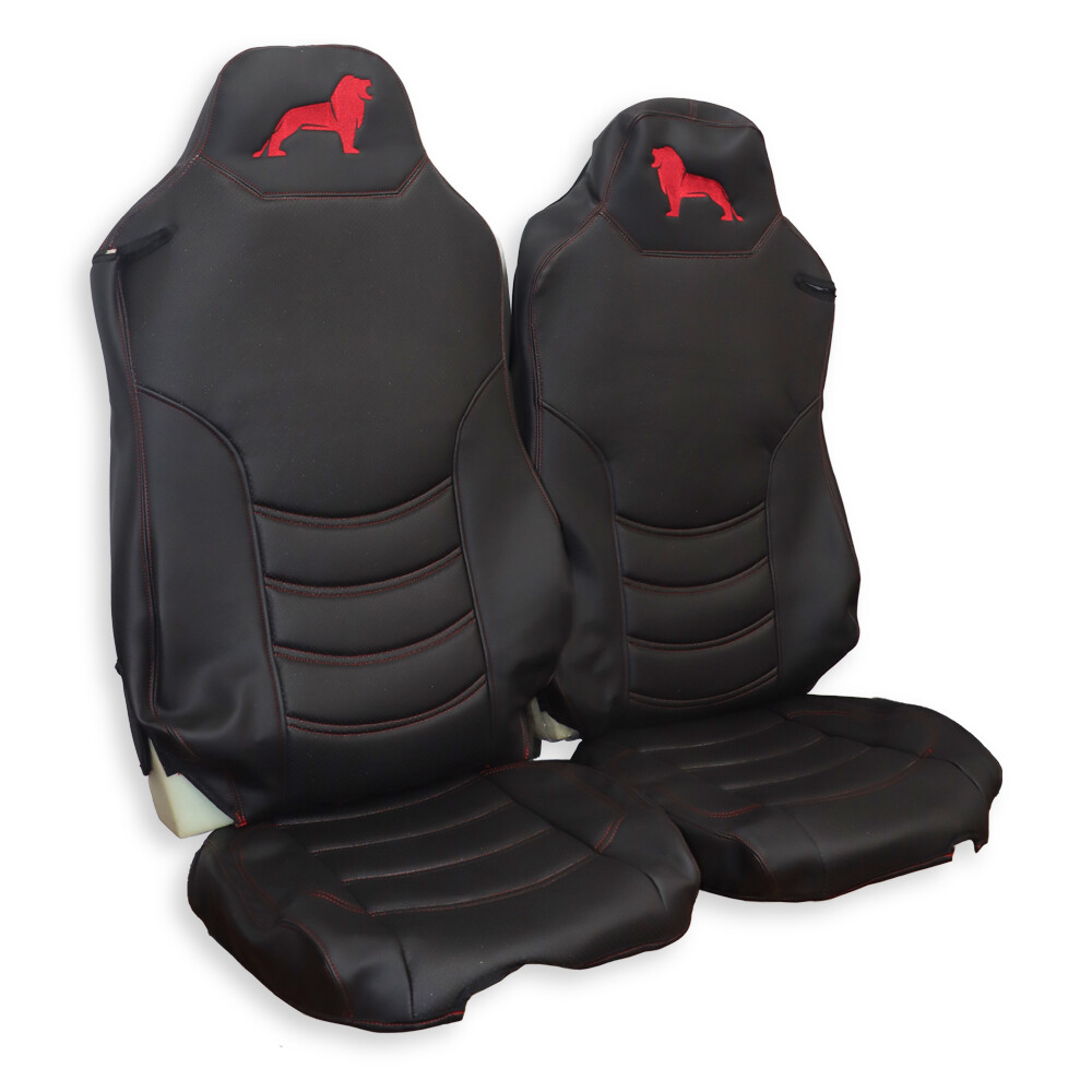 Чохол на сидіння MAN TGX,TGA,TGL,TGM,TGS; (2007-2020) 1 ремінь, водій (Низький) пасажир (Високий) перфор.шкіра чорний Чохол на сидіння MAN TGX,TGA,TGL,TGM,TGS; (2007-2020) 1 ремінь, водій (Низький) пасажир (Високий) перфор.шкіра чорний