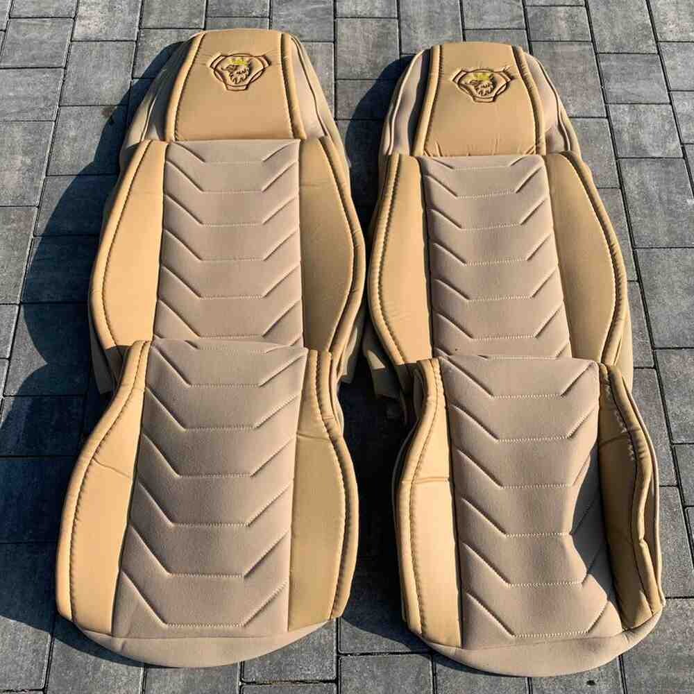 Чохол на сидіння Chess SCANIA R,G,P (2004-2017) водій пілот - пас. пілот беж. Чохол на сидіння Chess SCANIA R,G,P (2004-2017) водій пілот - пас. пілот беж.