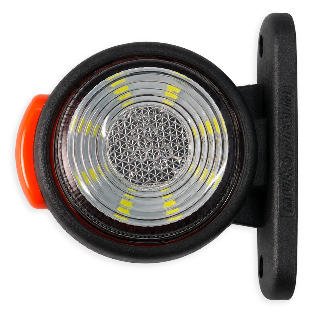 Ліхтар габаритний ріг LED прямий червоно-білий\GERAY\