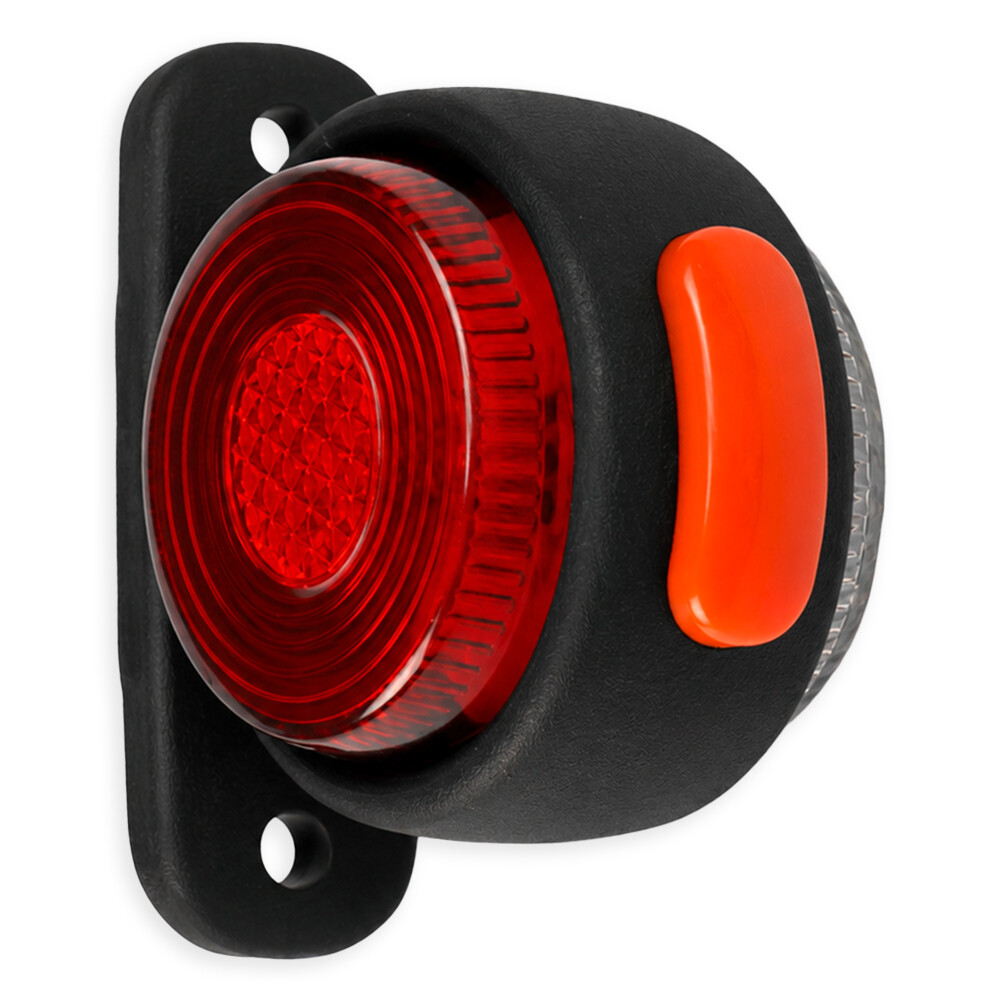 Ліхтар габаритний ріг LED прямий червоно-білий\GERAY\
