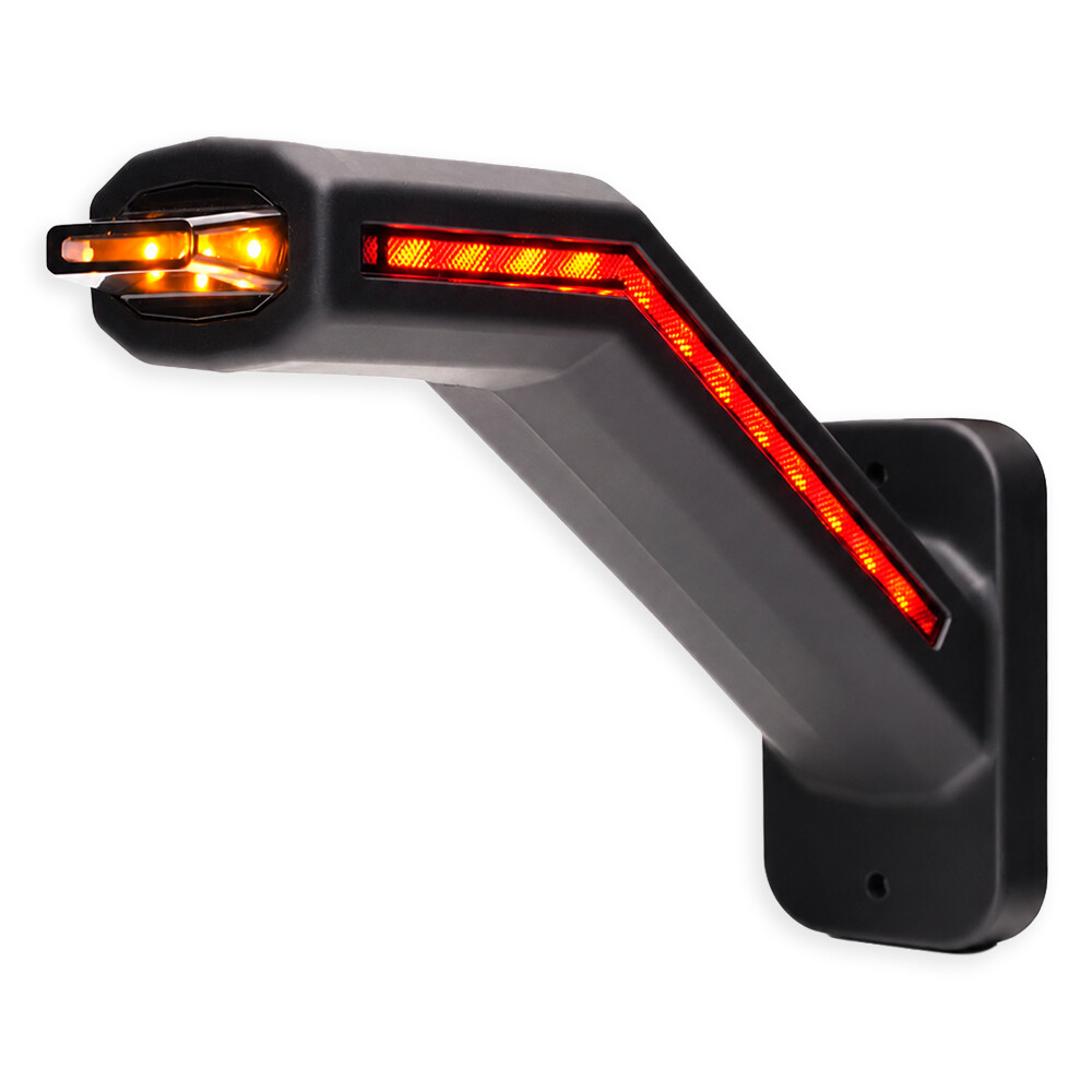 Ліхтар габаритний ріг LED 12-24 V 20см \WAS\ лев.DARK