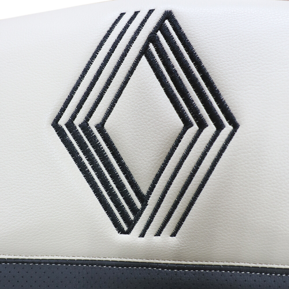 Чохол на сидіння Perfo-ECO Renault Premium (2005-2013) (пілот) перфор.шкіра чорна-шкіра бежева Чохол на сидіння Perfo-ECO Renault Premium (2005-2013) (пілот) перфор.шкіра чорна-шкіра бежева