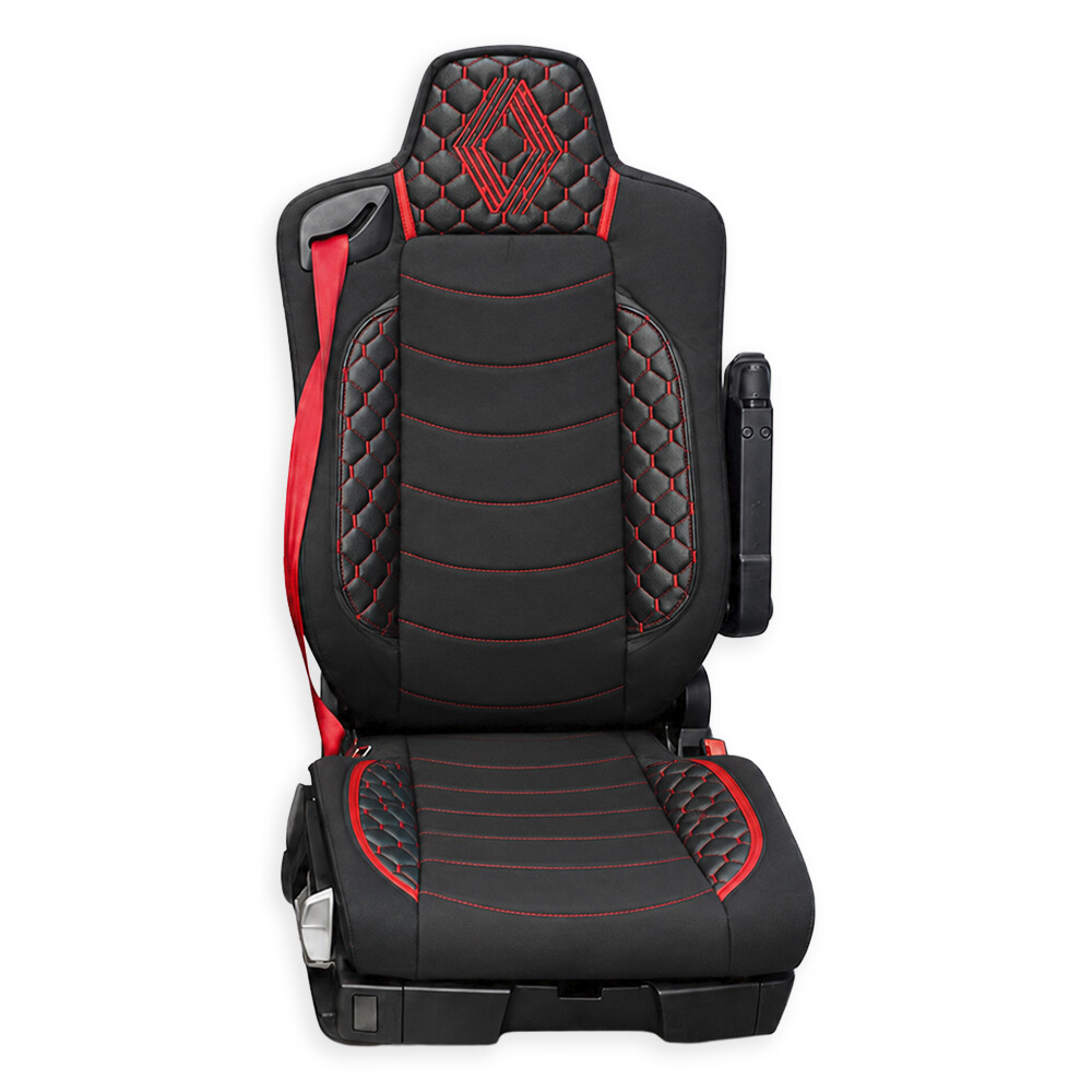 Чохол на сидіння KILIFI Renault Range T/T-Series (2014-...) вод.висувний підгол. - пас. моноліт, чорний Чохол на сидіння KILIFI Renault Range T/T-Series (2014-...) вод.висувний підгол. - пас. моноліт, чорний