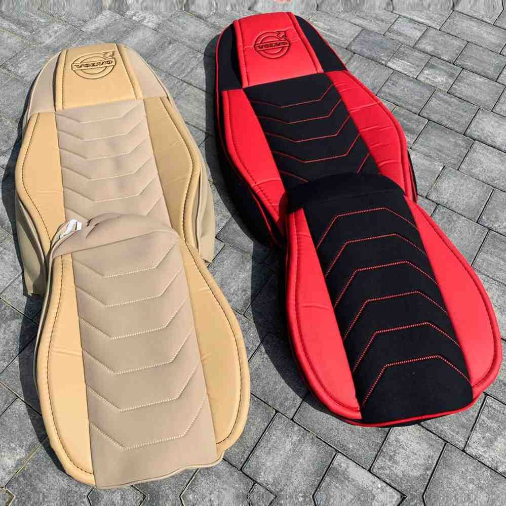 Чохол на сидіння Chess VOLVO FH FM (2014-...) Червоний. Чохол на сидіння Chess VOLVO FH FM (2014-...) Червоний.