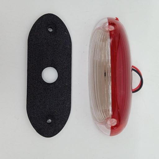 Фонарик декоративный красный\ белый18 LED