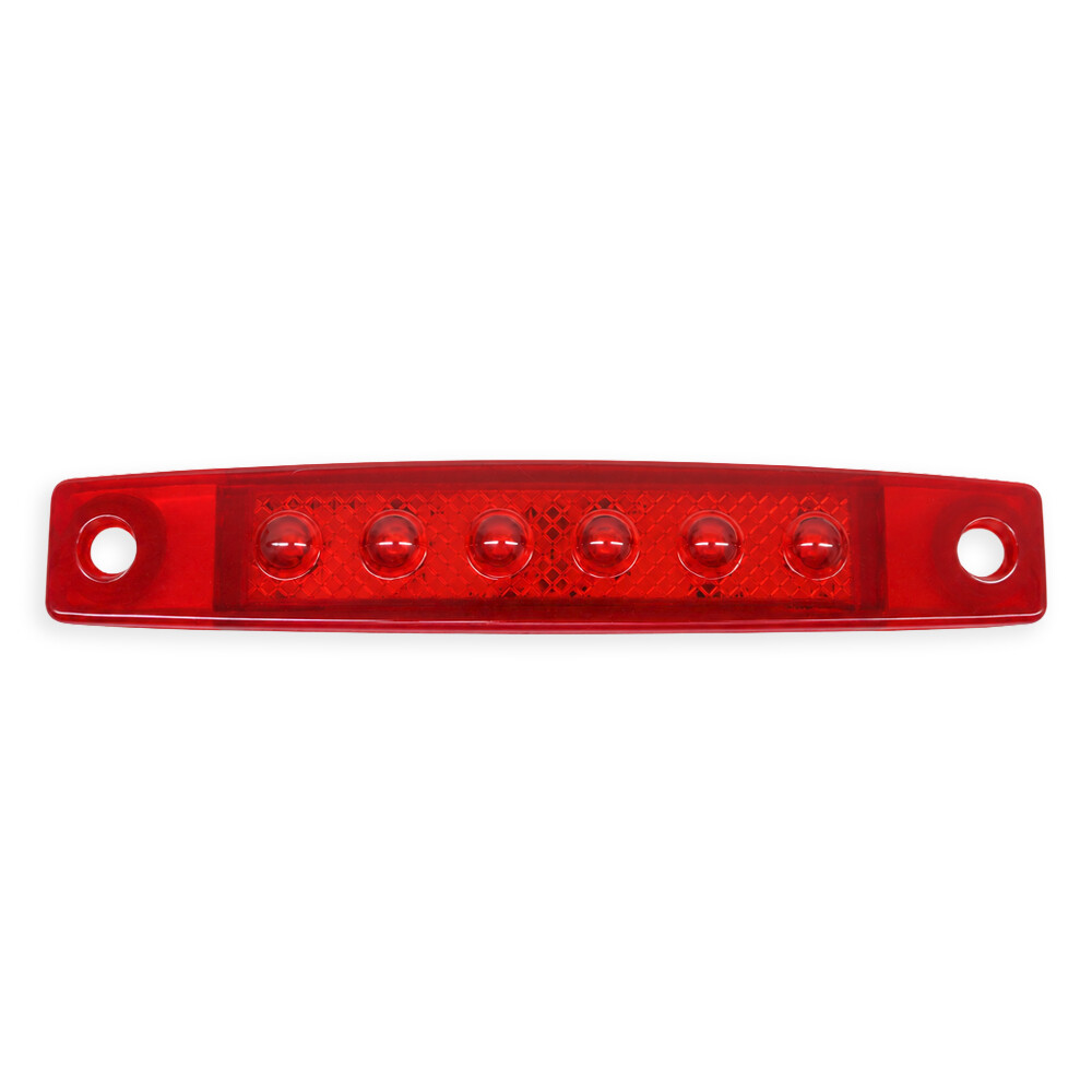 Ліхтар габаритний LED 6 червоний. 12\24 V