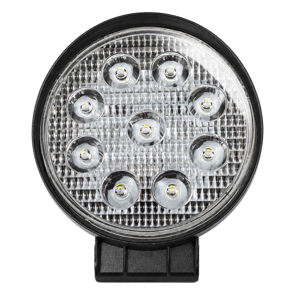 Фара універсальна діодна LED 9-60V (9 діодів 27W кругла 55мм дальнє світло)