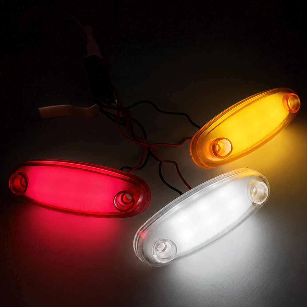 Ліхтар габаритний NEON 8 см білий
