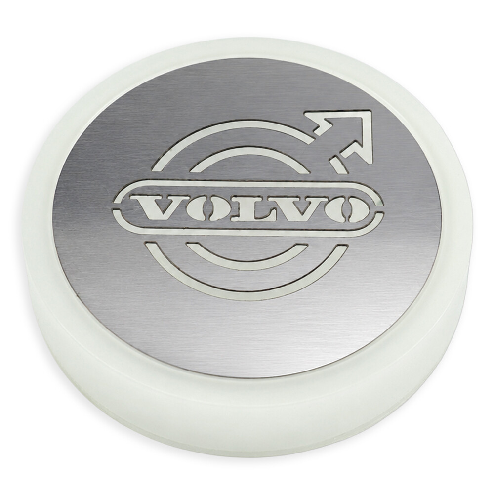 Фонарик эмблема VOLVO синий неоновый 24V\Ø-95мм