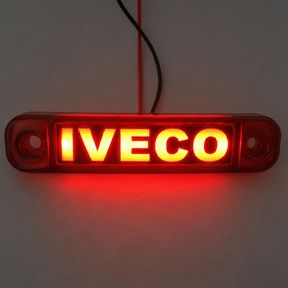 Ліхтар декор LED IVECO червоний (101*22*12\81) Ліхтар декор LED IVECO червоний (101*22*12\81)