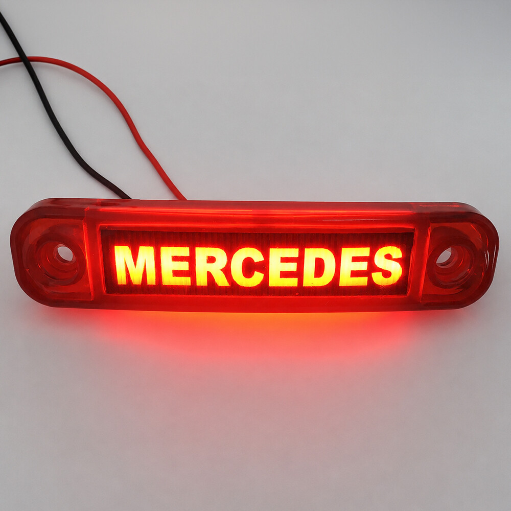 Ліхтар декор LED MERCEDES червоний (101*22*12\81) Ліхтар декор LED MERCEDES червоний (101*22*12\81)