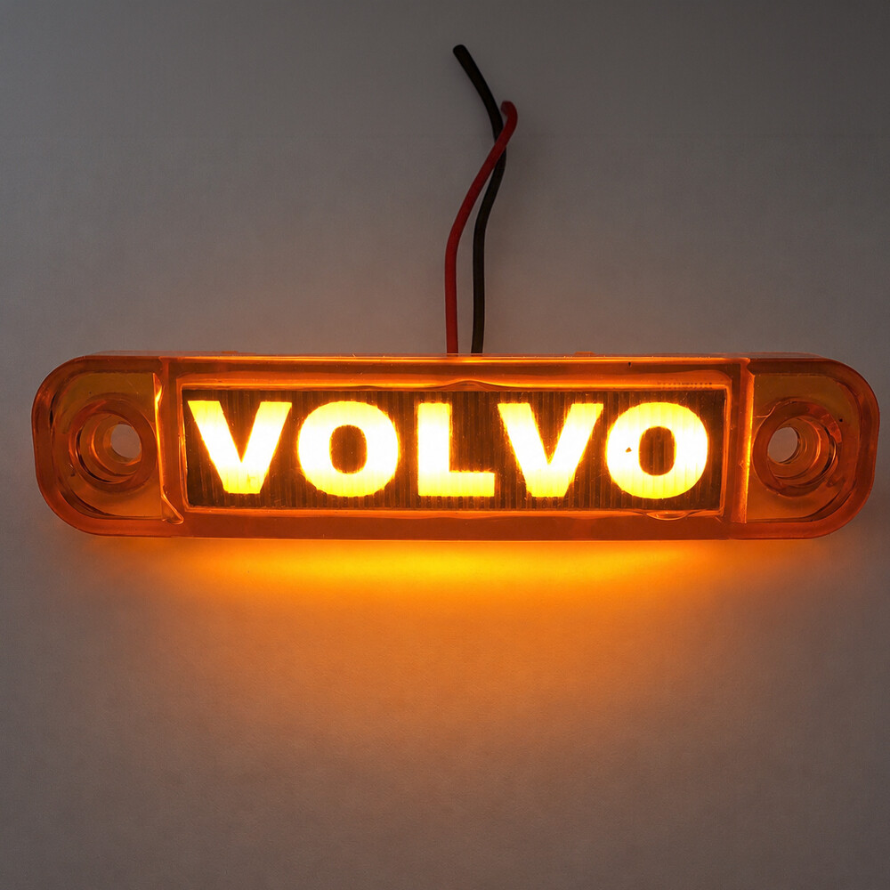 Ліхтар декор LED VOLVO жовтий (101*22*12\81)