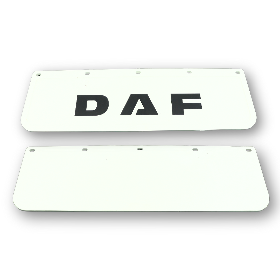Брызговик тисненный DAF 600 x 180  \белый\