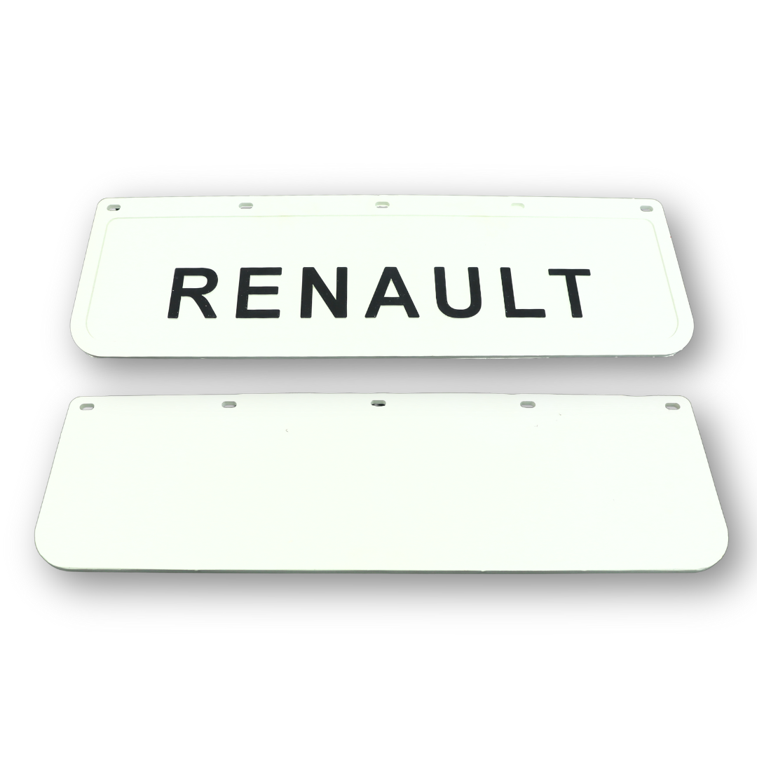 Брызговик тисненный RENAULT 600 x 180  \белый\
