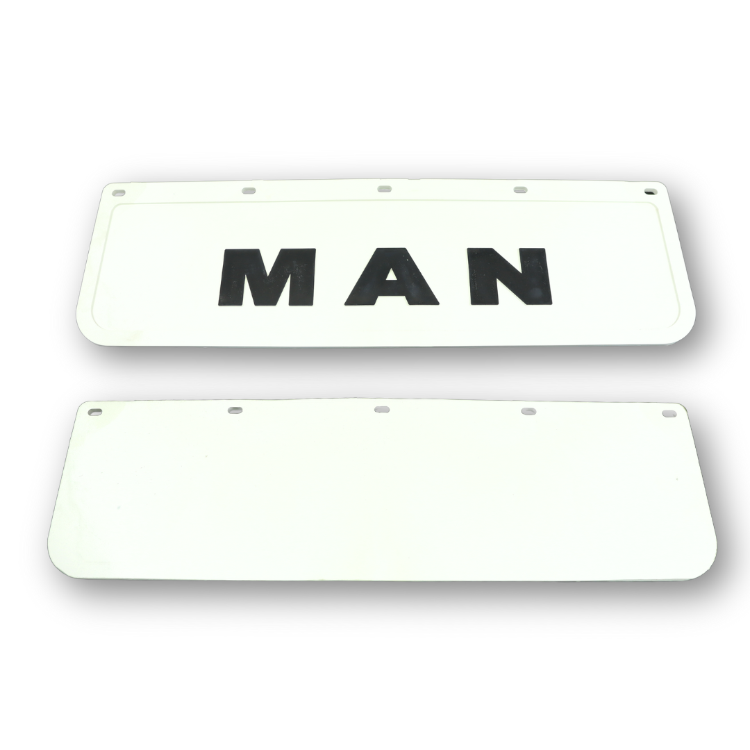 Брызговик тисненный MAN 600 x 180  \белый\