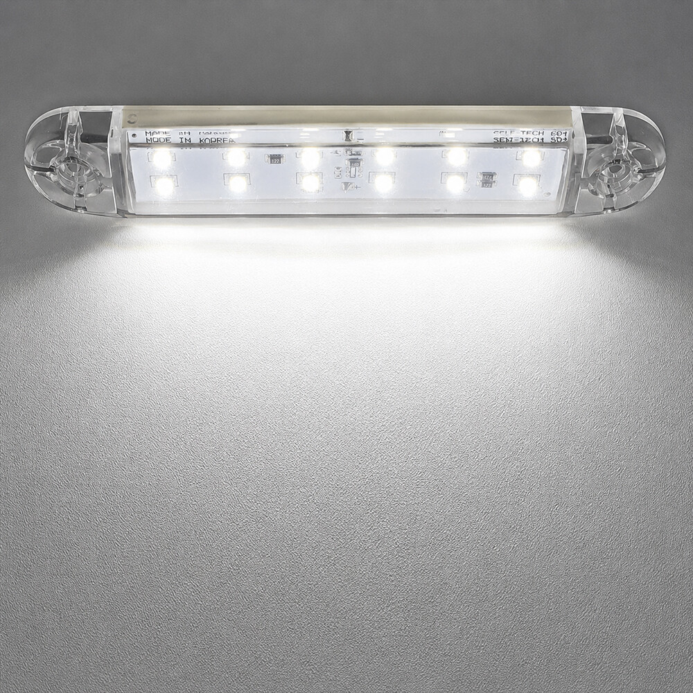 Ліхтар габаритний LED 12 білий 132*23мм Ліхтар габаритний LED 12 білий 132*23мм