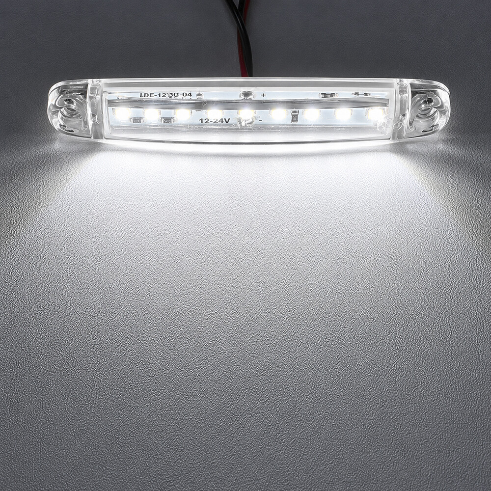 Ліхтар габаритний LED 9 білий 12-24V 100*15мм Ліхтар габаритний LED 9 білий 12-24V 100*15мм