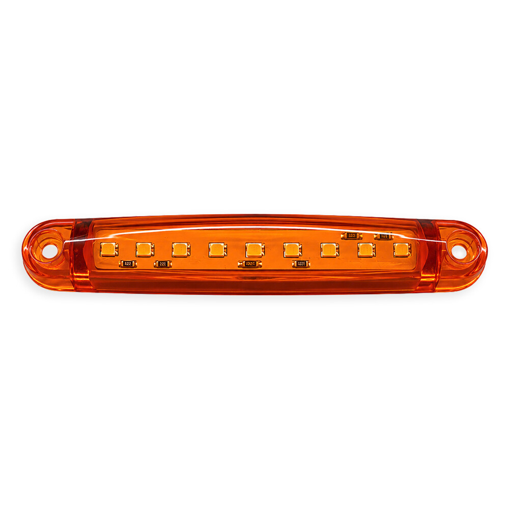 Ліхтар габаритний LED 9 жовтий 12-24V 100*15мм Ліхтар габаритний LED 9 жовтий 12-24V 100*15мм