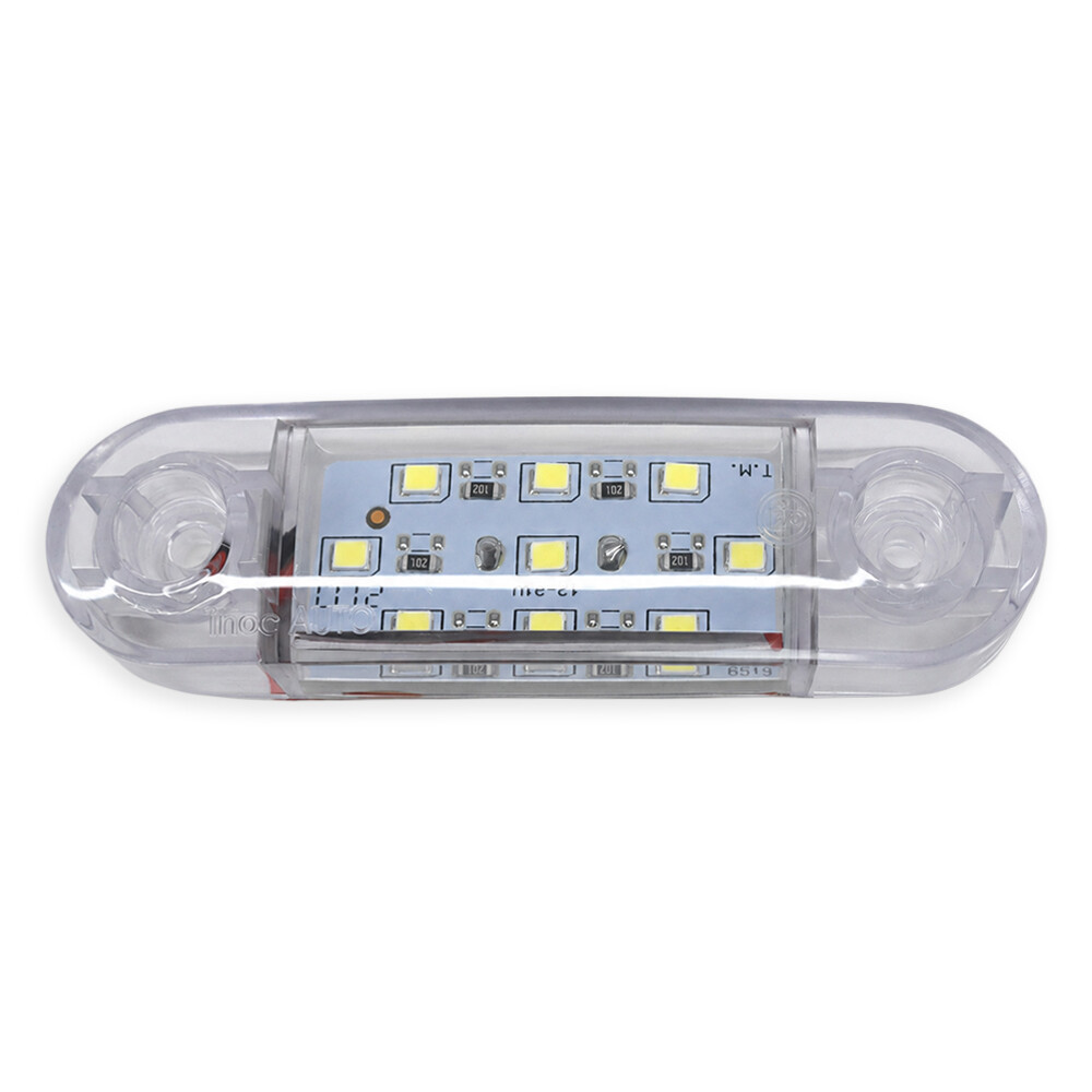 Фонарь габаритный LED 9 белый 12-24V 85*24мм