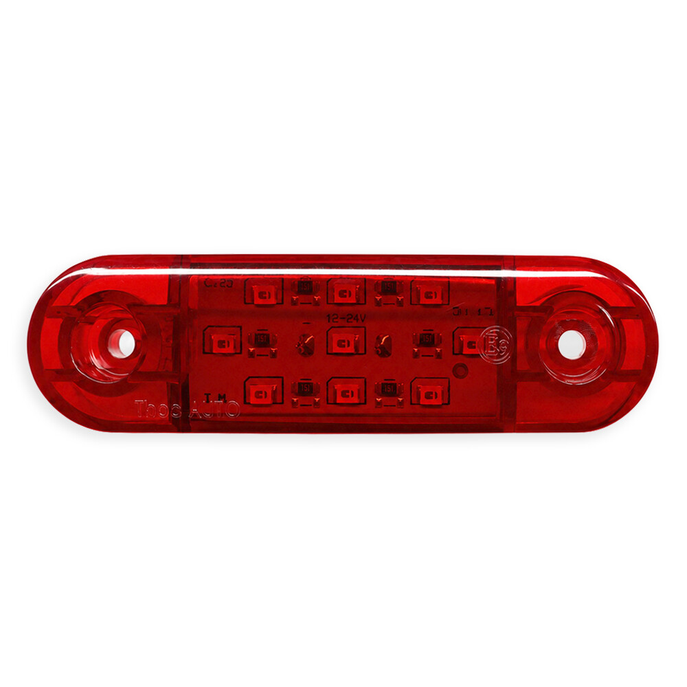 Фонарь габаритный LED 9 красный 12-24V 85*24мм
