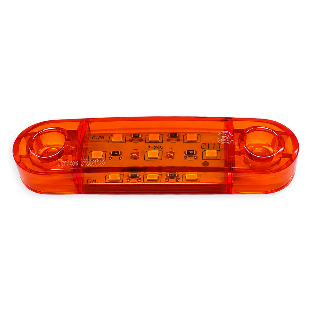 Ліхтар габаритний LED9 жовтий 12-24V 85*24мм