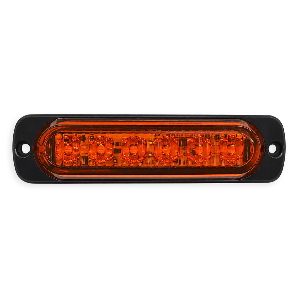 Ліхтар декор LED 12/24 стробоскоп жовтий. \F.PLAS\