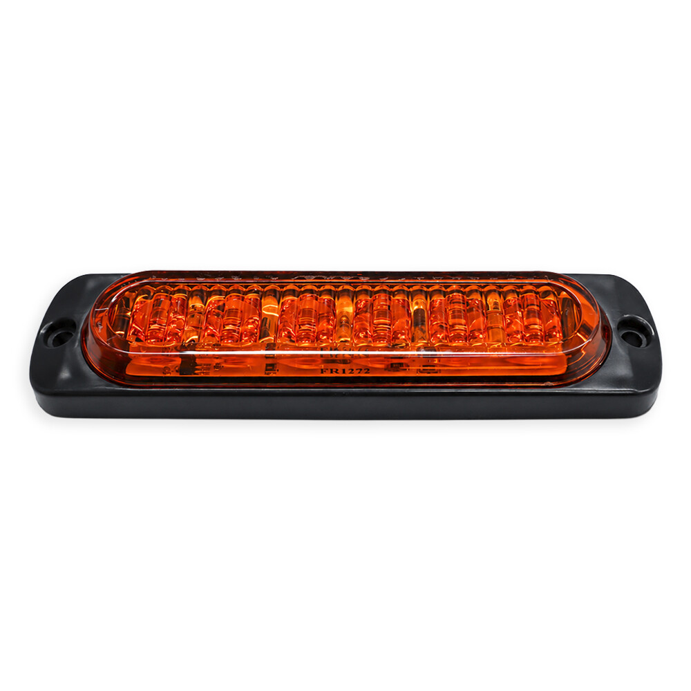 Ліхтар декор  LED 12/24 стробоскоп жовтий. \F.PLAS\
